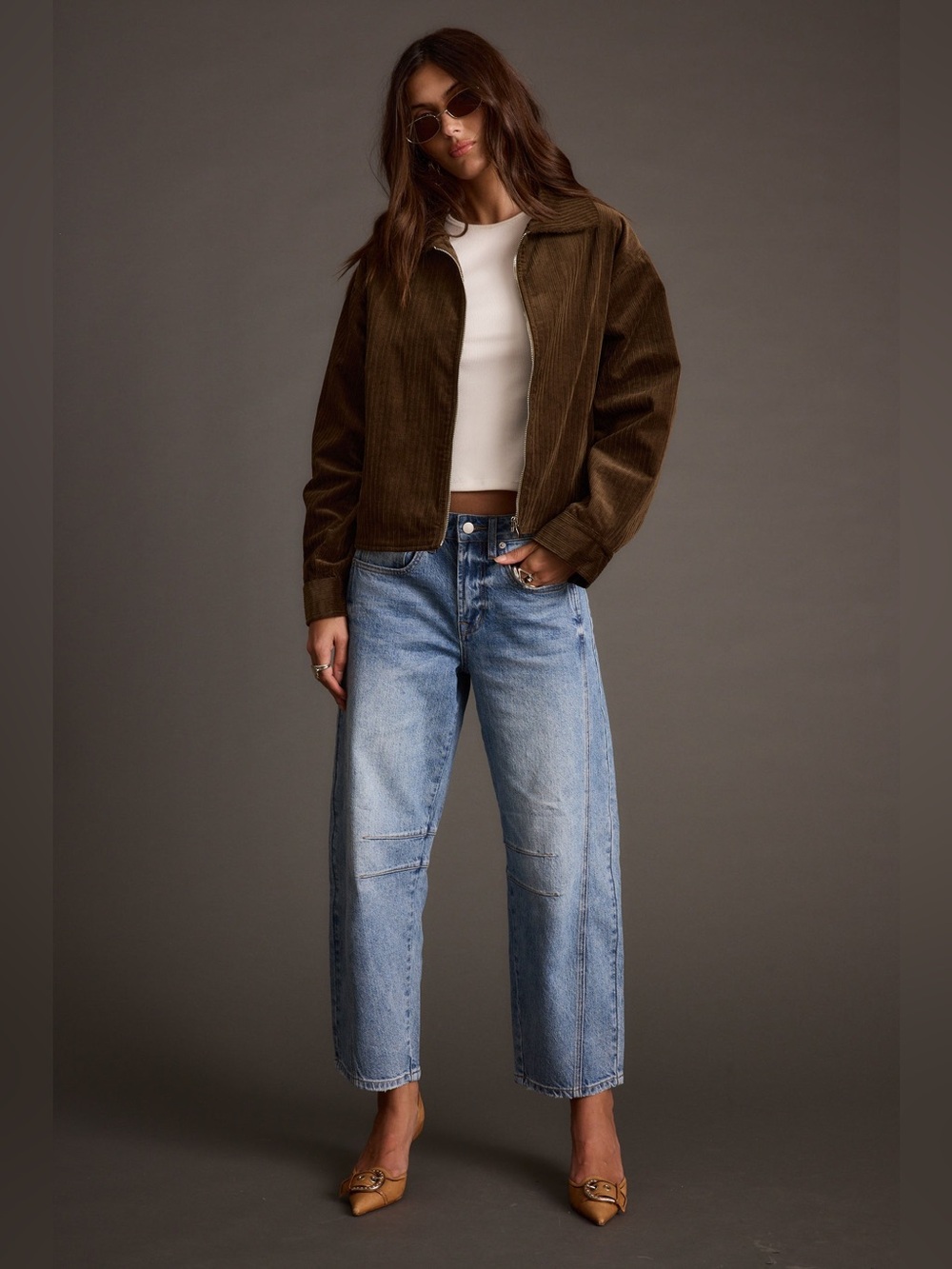 12th Tribe Gramercy Mocha Corduroy Jacket - Size L - Picture 5 of 16